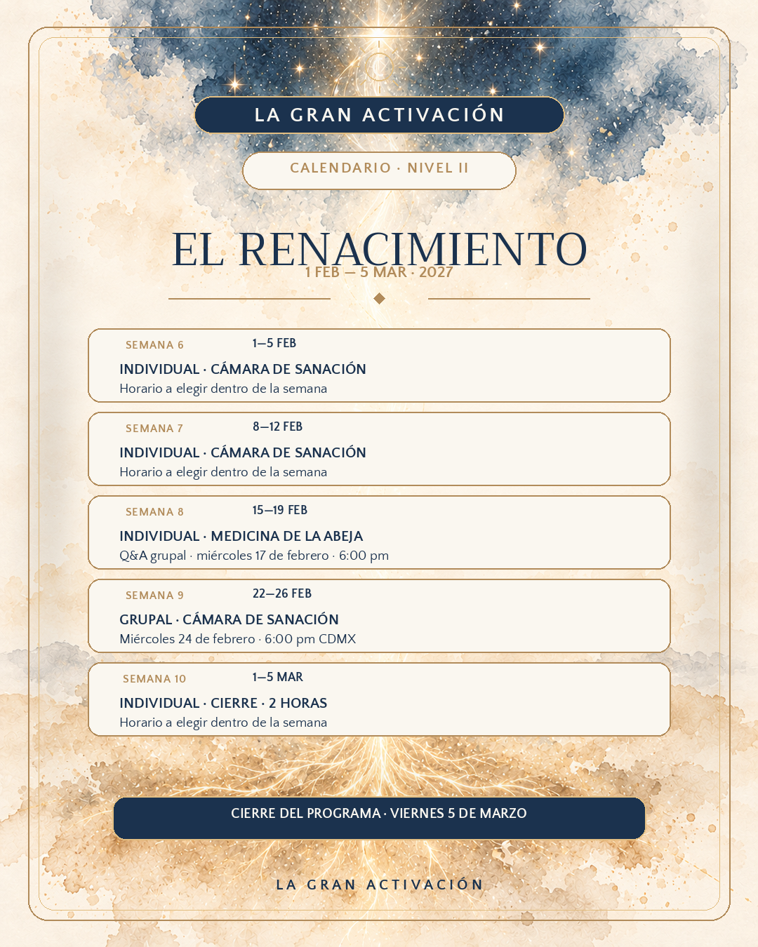 La Gran Activación · Generación Noviembre 2026