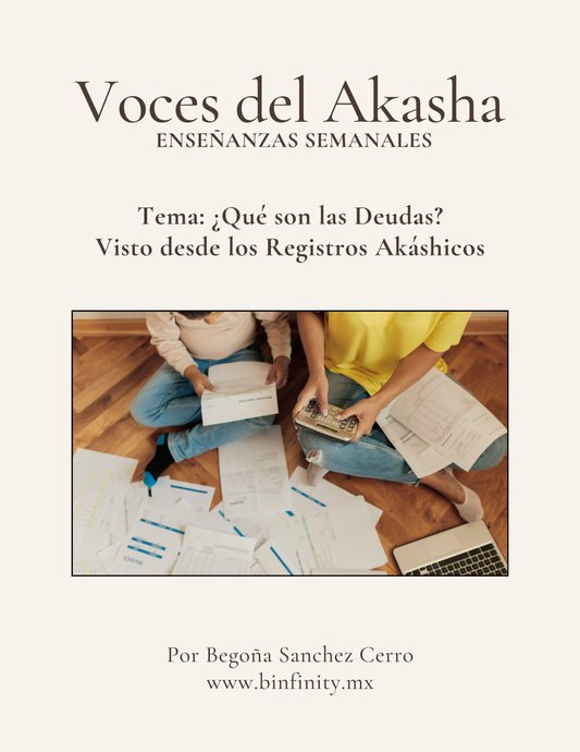 ¿Que son las deudas? - Visto desde los Registros Akashicos