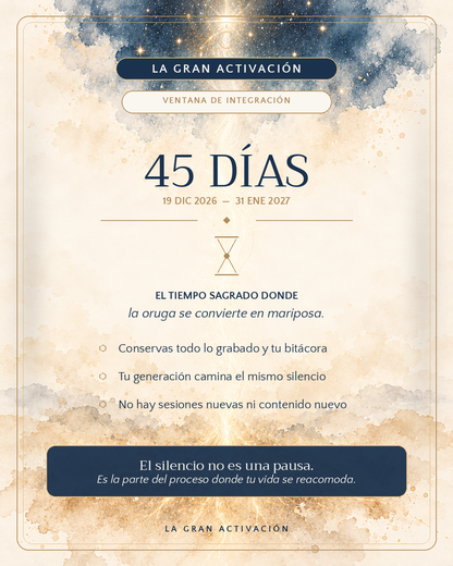 La Gran Activación · Generación Noviembre 2026