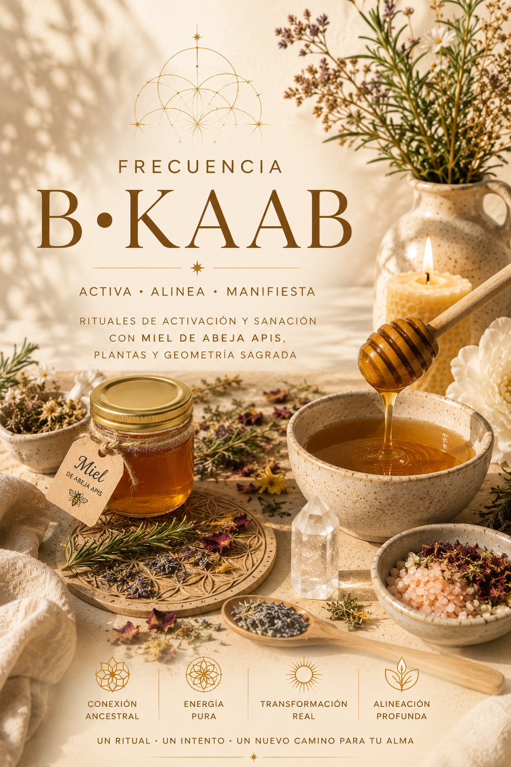 B·KAAB — Ritual de Miel Sagrada |  Conexión Ancestral · Transformación Real