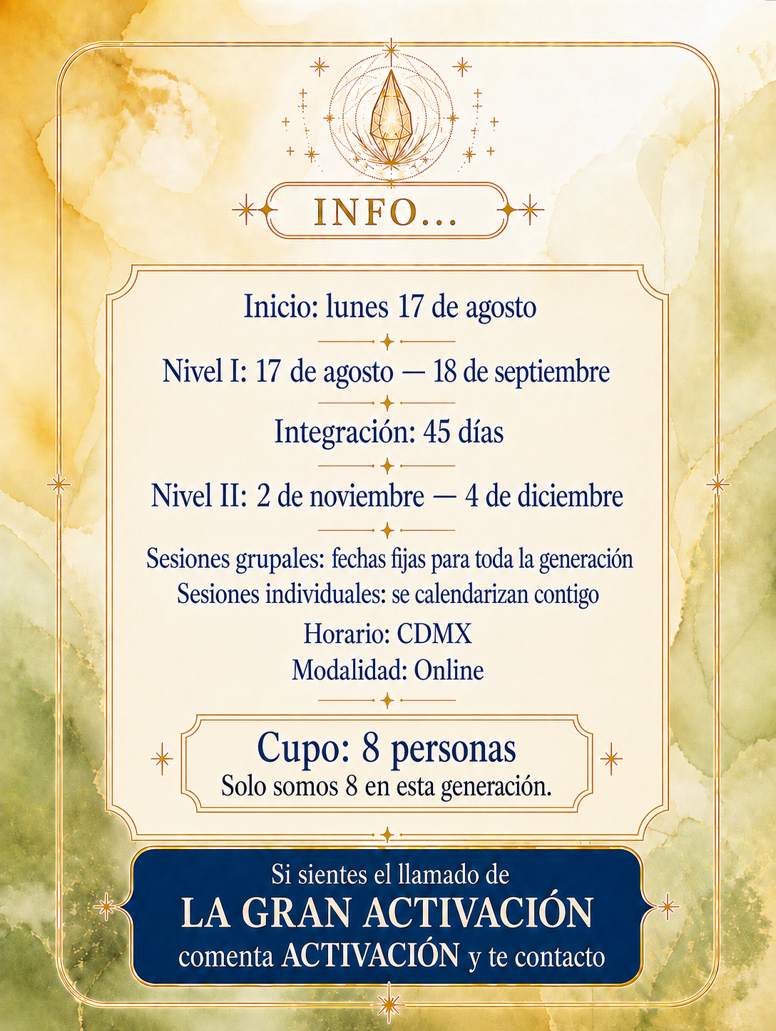 La Gran Activación · Generación Agosto 2026
